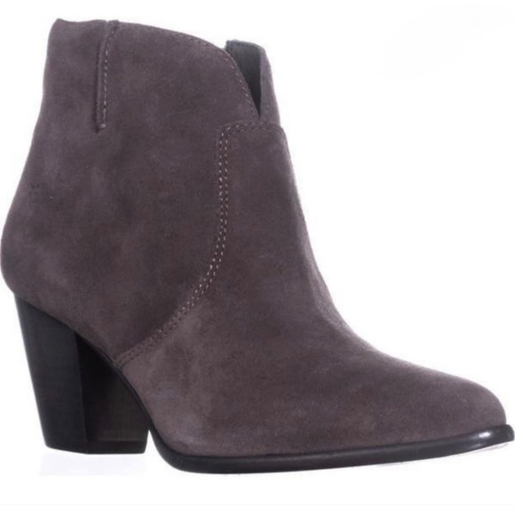 NIB Frye Jennifer Suede‎ Western Ankle Bootie Block Heel Size 6 $278